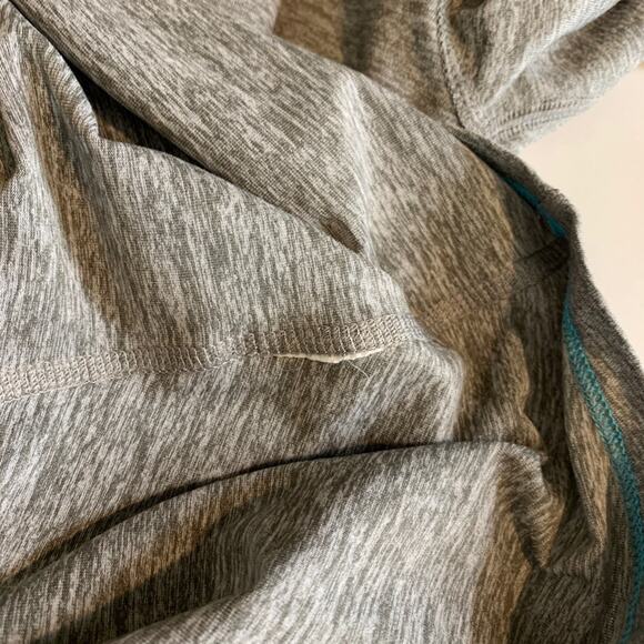 Nike Top Womens Small Gray Pool Blue Dri Fit Element Half Zip Running Space Dye - Picture 11 of 13